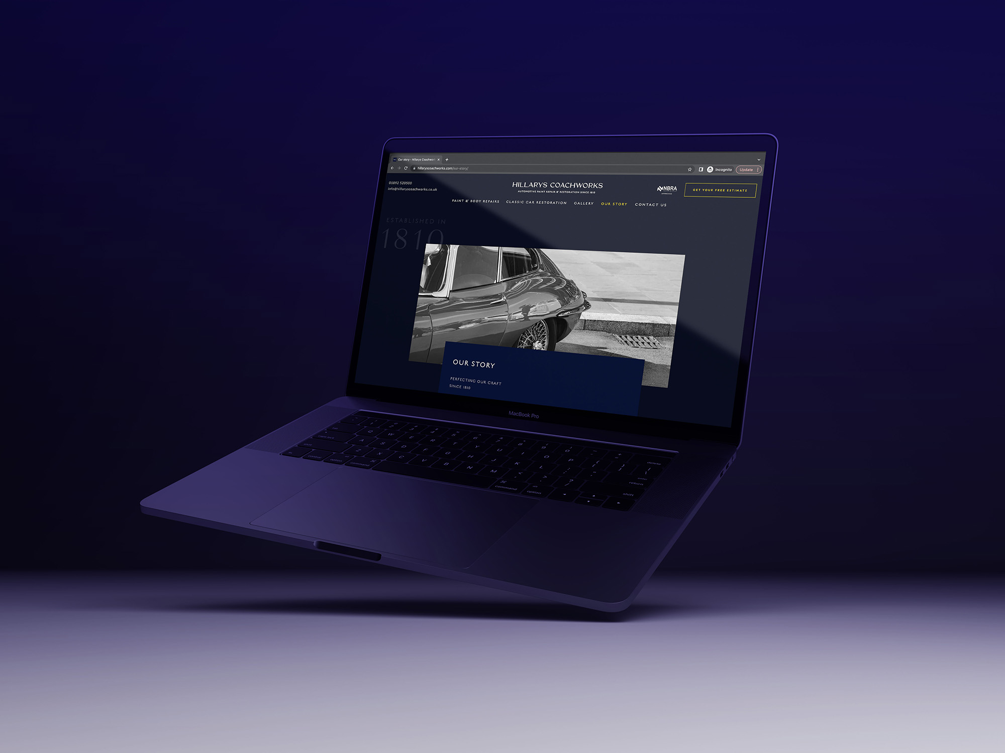 Hillarys Coachworks Branding & Website Design by Lythouse / JW Designer