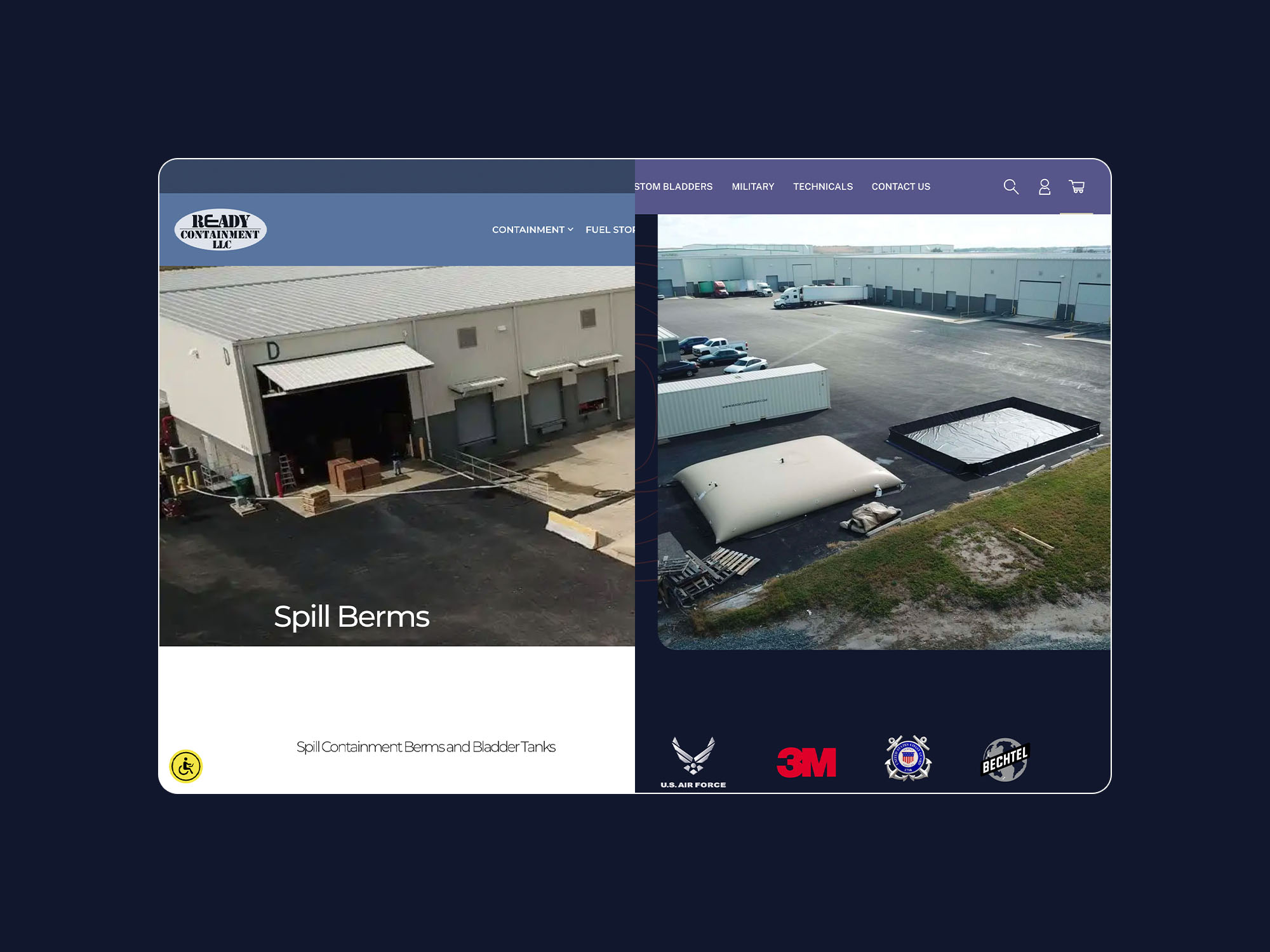 Ready Containment Branding & Website Design by Lythouse / JW Designer